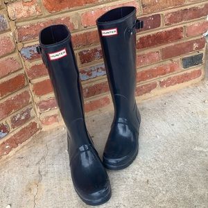 Hunter| Slate gray tall boots